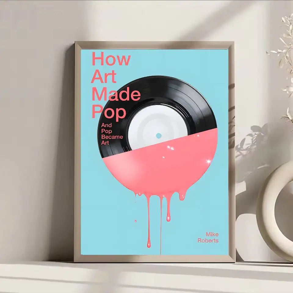 Poster Vinyl Retro Mid Century Dán Tường Tự Dính Chống Nước