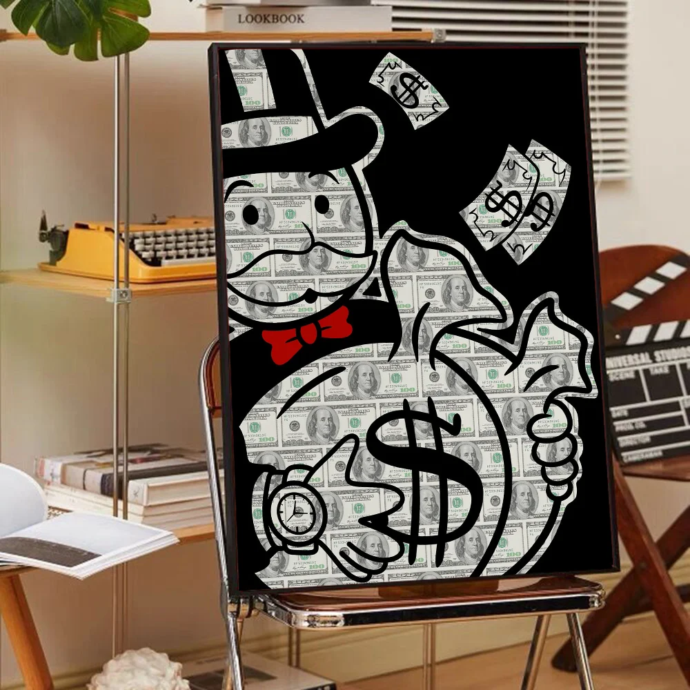 Poster Graffiti Alec Monopoly Money Waterproof Treo Tuong
