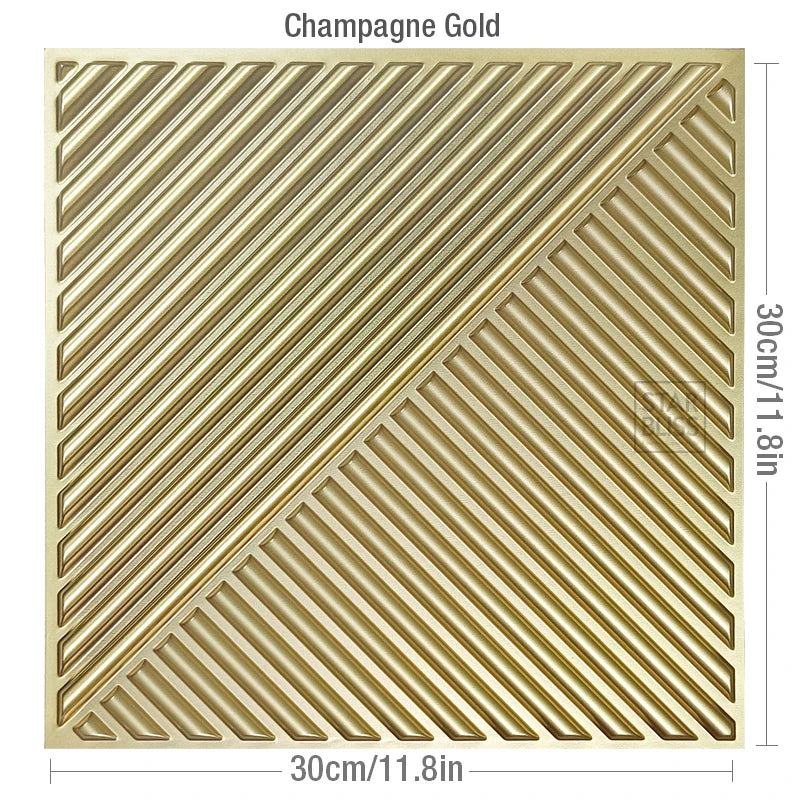 30x30cm 3D wall sticker decorative ceiling living room Wood grain wallpaper waterproof 3D Wall panel mold bathroom kitchen Hotel