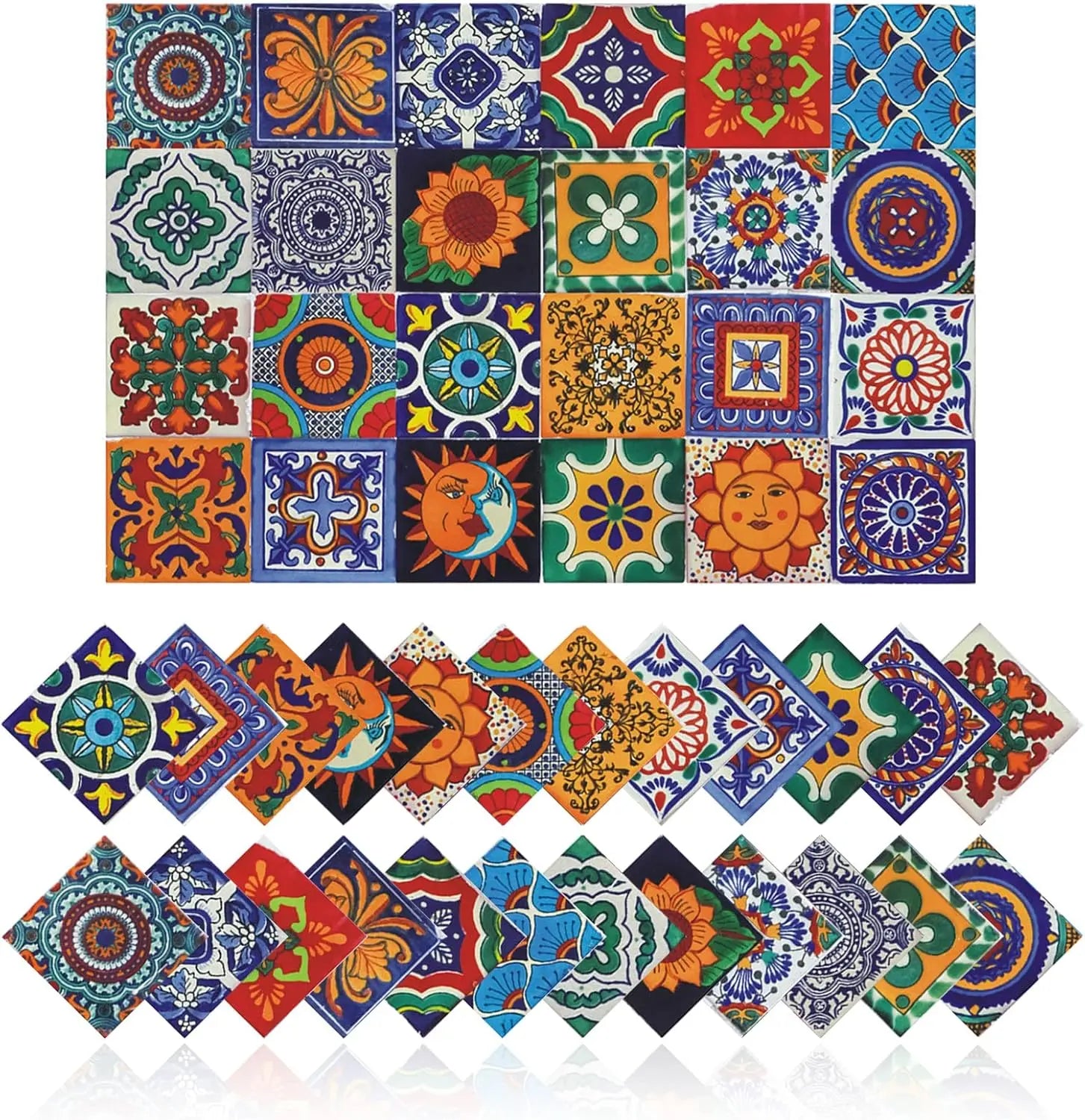 Dán Gạch Dính Tường Phòng Tắm Chống Thấm PVC Mosaic Retro