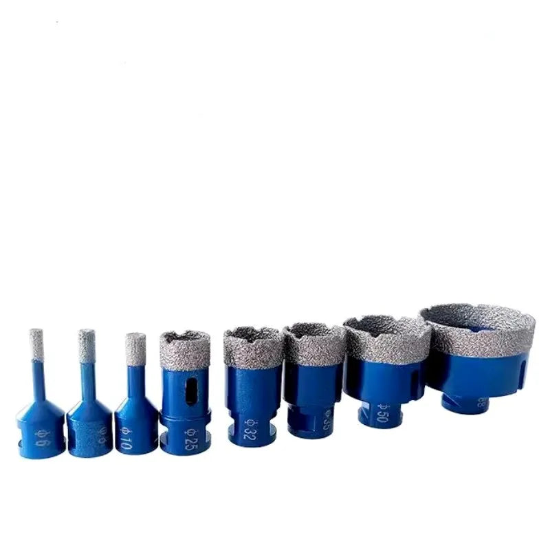 M14 Thread Dry Vacuum Brazed Diamond Core Drill Bit set Ceramic Granite Marble Stone Tile Hole Saw tool for Angle Grinder