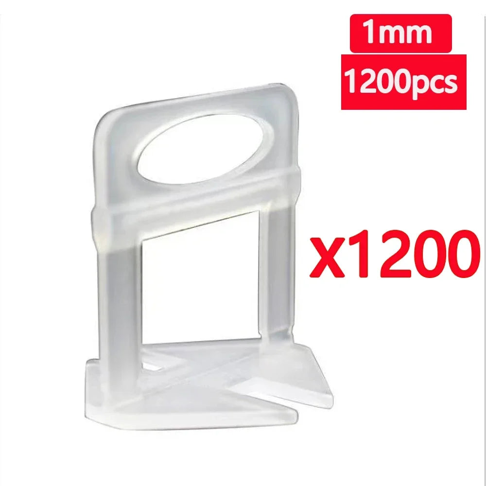 25-1200PCS Floor Tile Leveling System Clips Spacers Straps Tile Piler Wadge Ceramic Tile Laying Leveling Construction Tools
