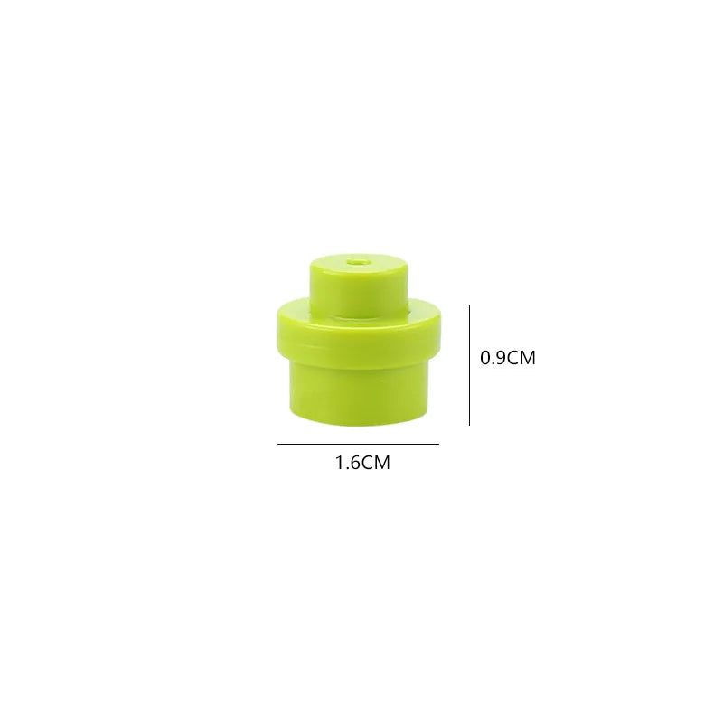 12pcs DIY Large Building Block Bricks1×1 Round Big Size Assembled Accessories Bulk Part Enlighten Brick Children Toy