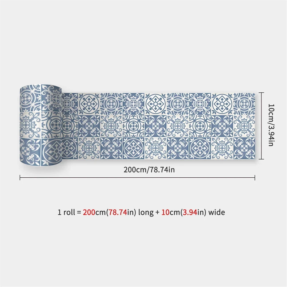 Waterproof Self-Adhesive Baseboard Wall Sticker Waistline Baseboard Wall Trim Corner Line Protector Decor Skirting Board Decal