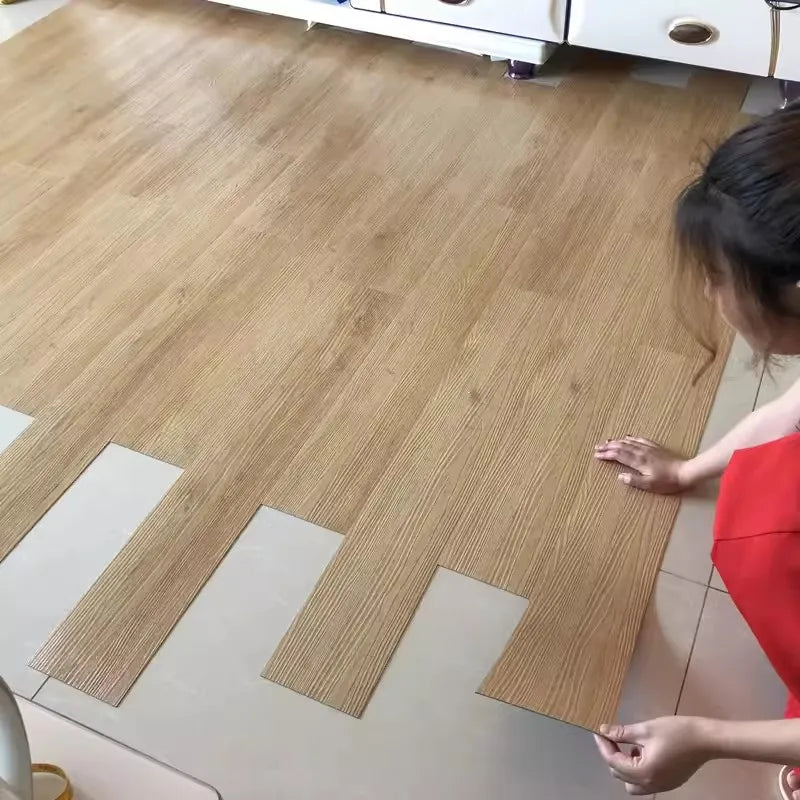 3D Dán Sàn Gỗ Vân Dày Tự Dính Chống Thấm Trang Trí Nhà