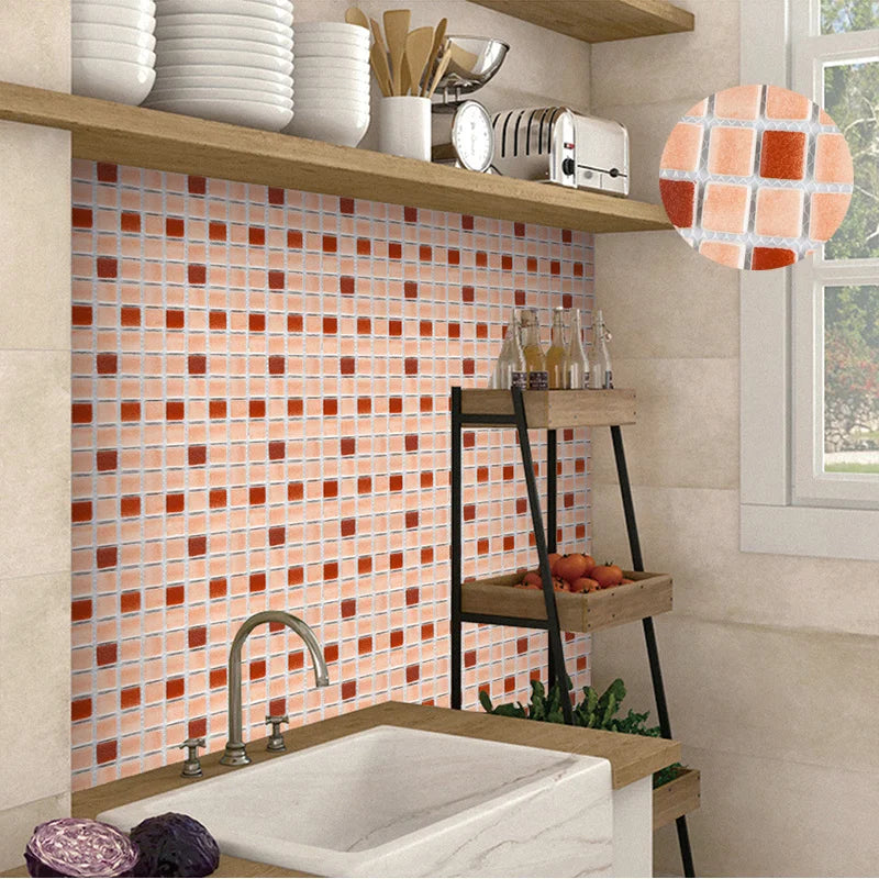Bộ 10 Miếng Gạch Mosaic 3D Dán Tường Chống Thấm Phòng Tắm