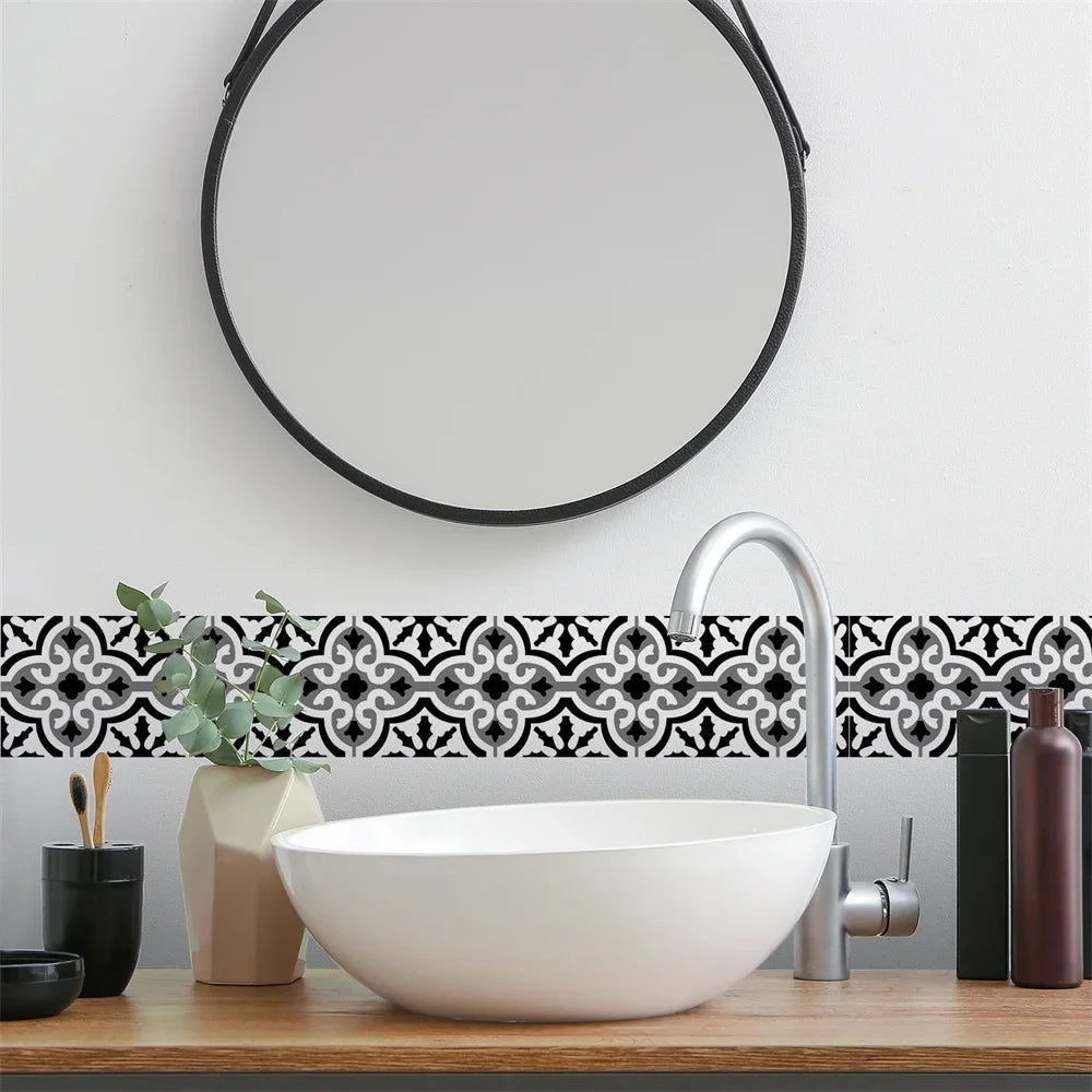 Waterproof Self-Adhesive Baseboard Wall Sticker Waistline Baseboard Wall Trim Corner Line Protector Decor Skirting Board Decal