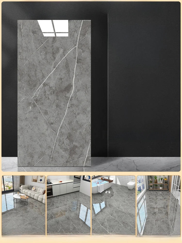 Batoom Kitchen Tile Floor Stiers Self Adhesive Waterproof Non Slip Rvation Decorative PVC Board for Floor Decoration