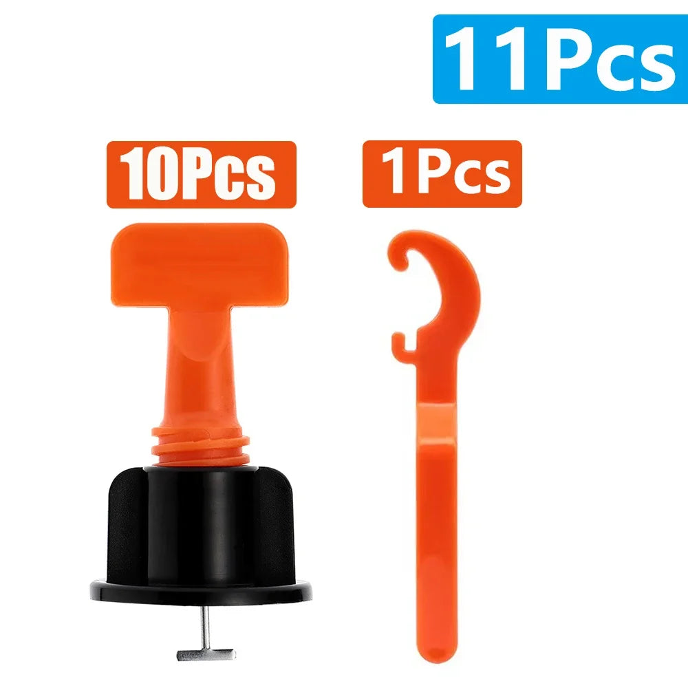 11-204Pcs Floor Ceramic Tile Leveling System Clips Spacers Porcelain Leveler Kit Construction Tools For Tile Laying Wall Fixing