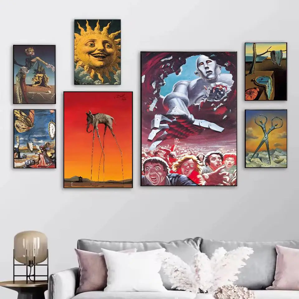 Tranh Surrealism Salvador Dali Poster Dan Tuong Chiu Nuoc