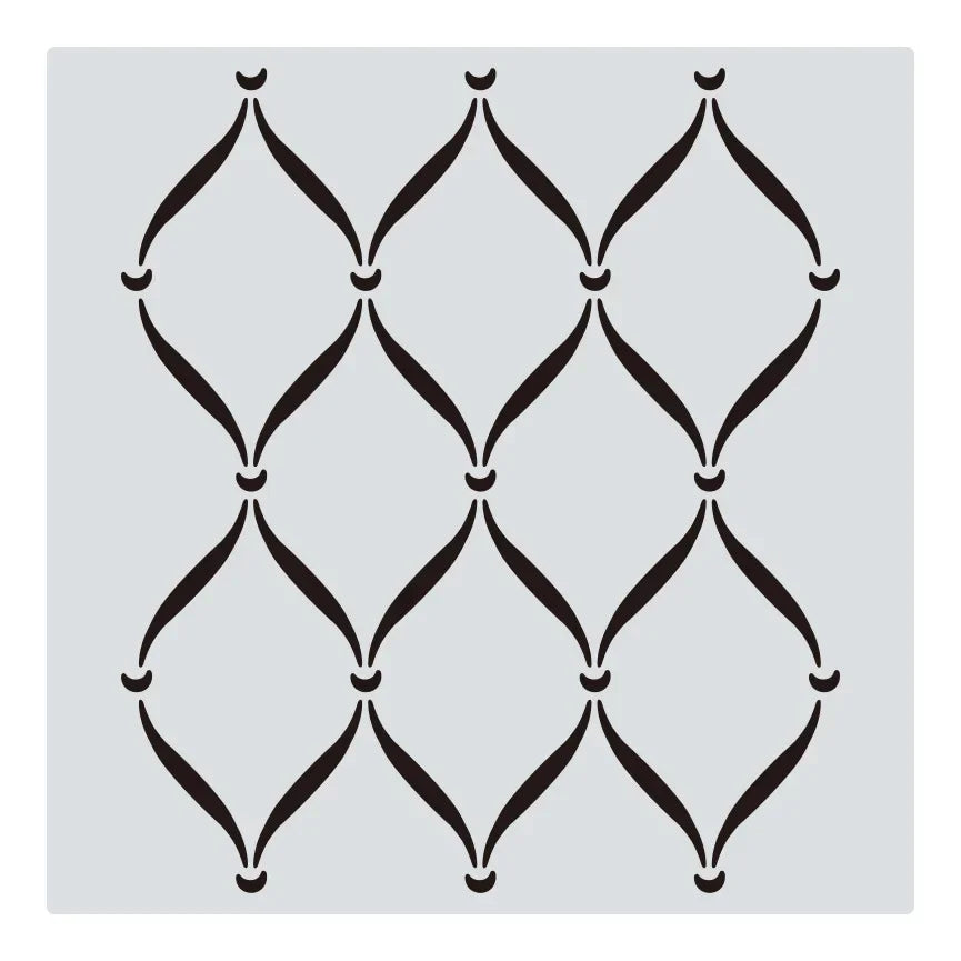 Khuon Stencil Mandala Geometric 30x30cm DIY Layering