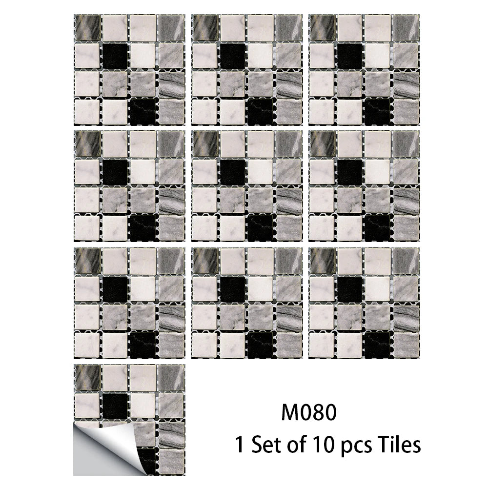 10 Miếng Dán Gạch Mosaic Bếp Và Phòng Tắm Chống Nước