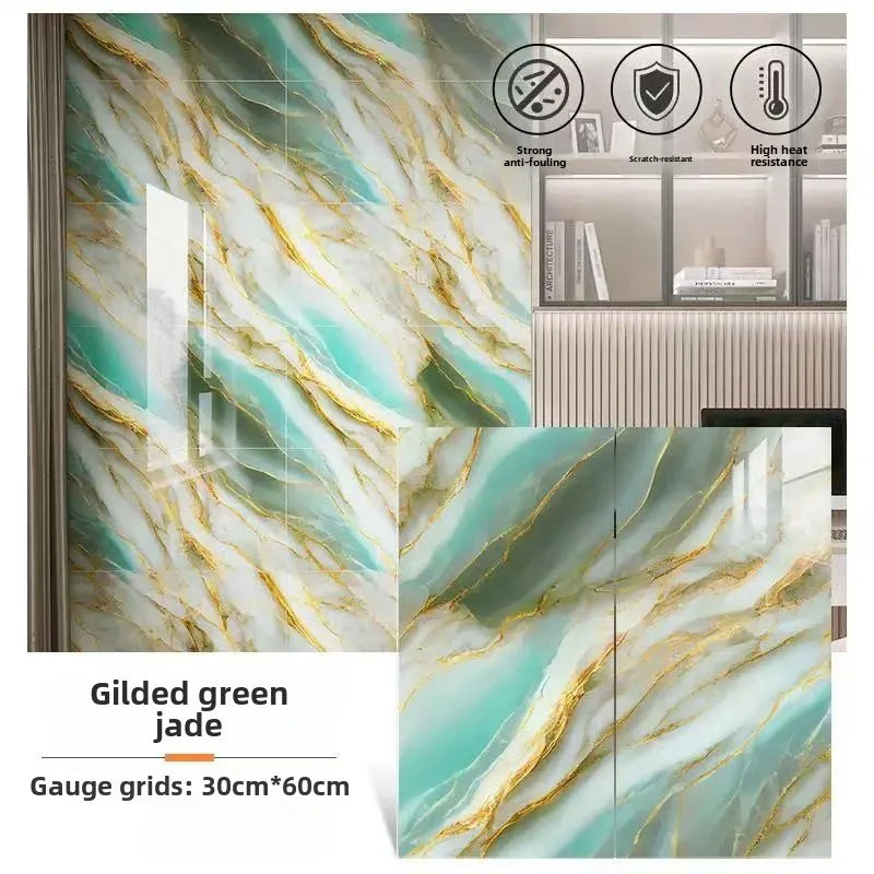 Dán Gạch Trang Trí PVC Marble 30cm X 60cm Tường Phòng Tắm