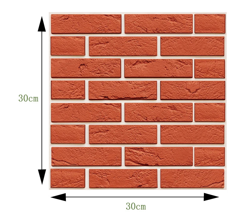 Self Adhesive Tile Wall Sticker Home Decor 3D PVC Brick Sticker Wall Decor For Kitchen Cupboard Bathroom Waterproof Wallpaper