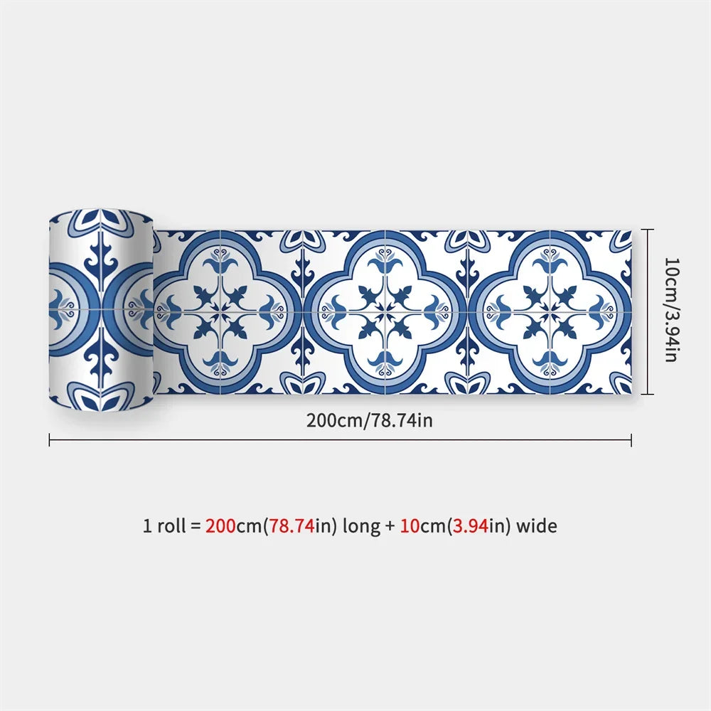 Waterproof Self-Adhesive Baseboard Wall Sticker Waistline Baseboard Wall Trim Corner Line Protector Decor Skirting Board Decal