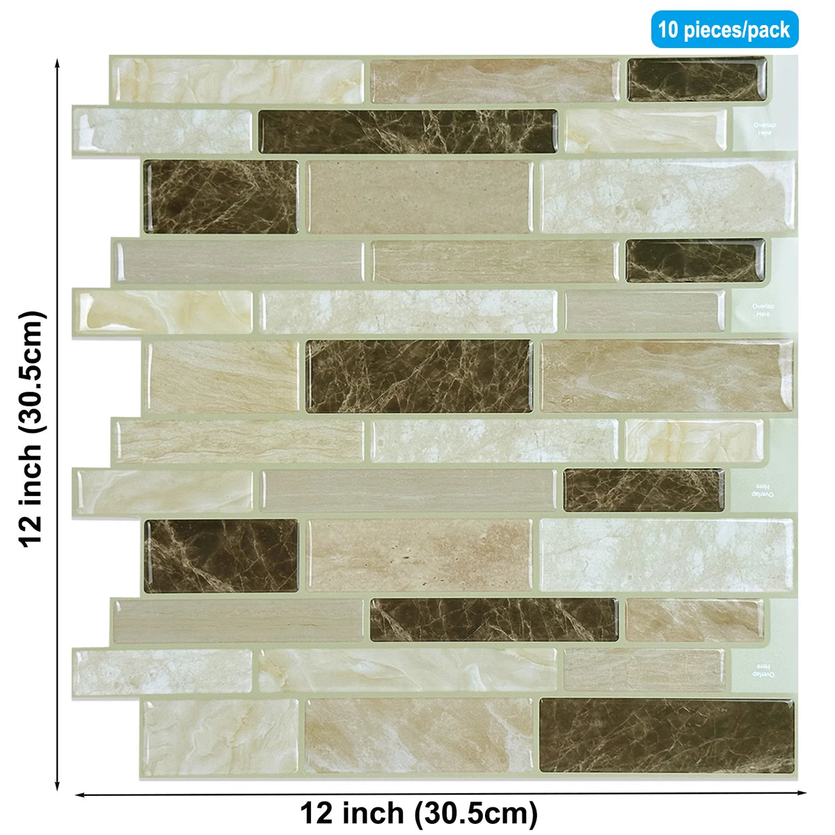 Dan Tuong 3D Chong Tham Bep 12x12 Inch Mieng Dan Dinh Manh