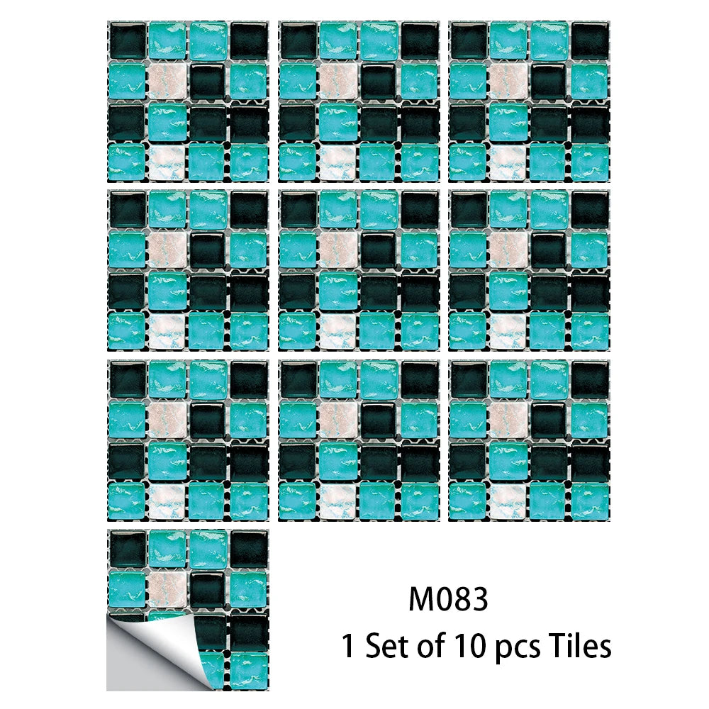 10 Miếng Dán Gạch Mosaic Bếp Và Phòng Tắm Chống Nước