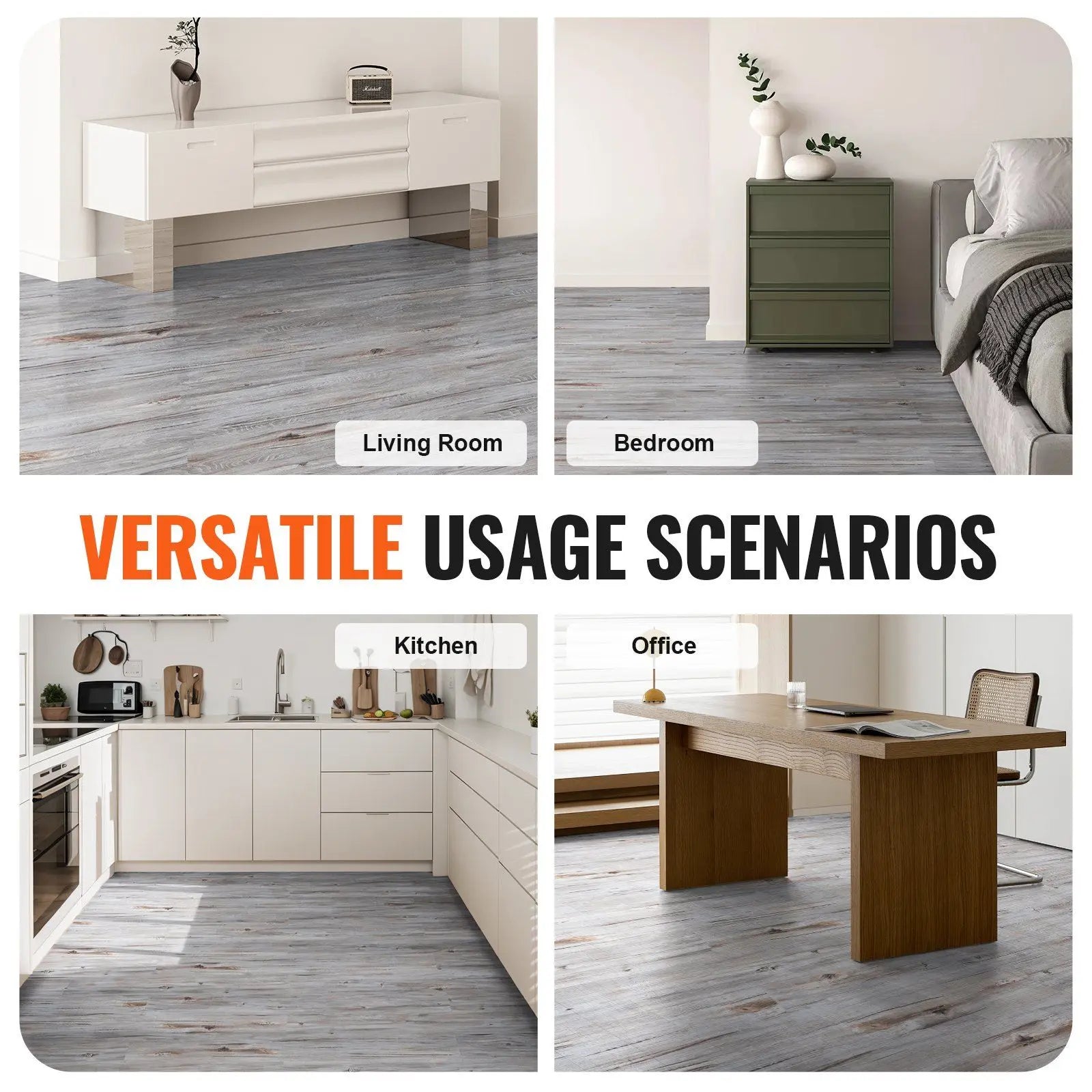 Gạch Vinyl Vân Gỗ Tự Dán 36x6 Cho Bếp