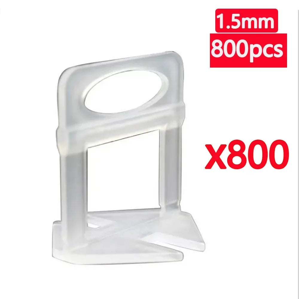 25-1200PCS Floor Tile Leveling System Clips Spacers Straps Tile Piler Wadge Ceramic Tile Laying Leveling Construction Tools