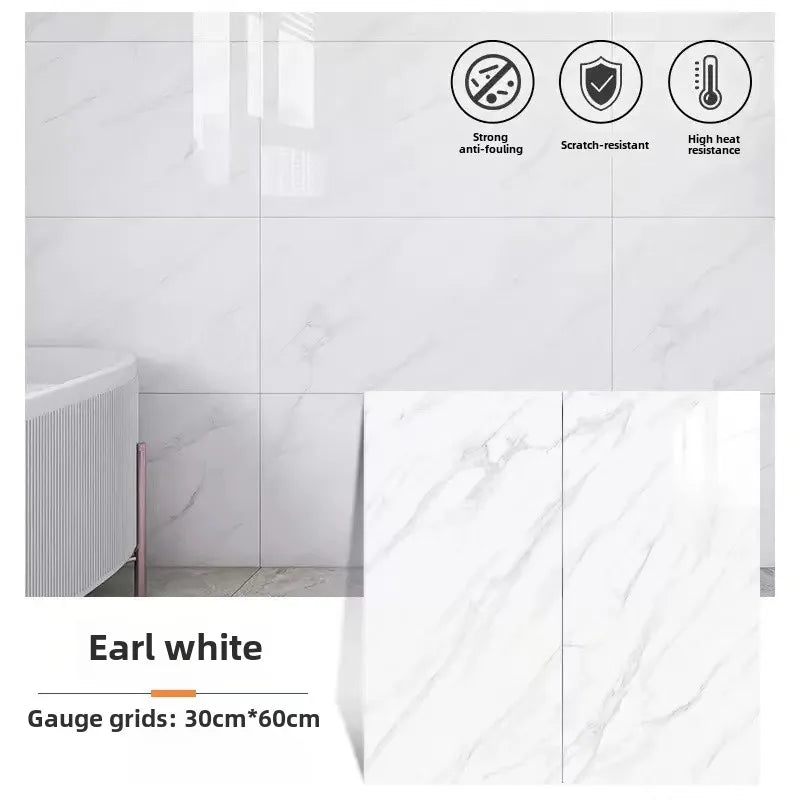 Dán Gạch Trang Trí PVC Marble 30cm X 60cm Tường Phòng Tắm