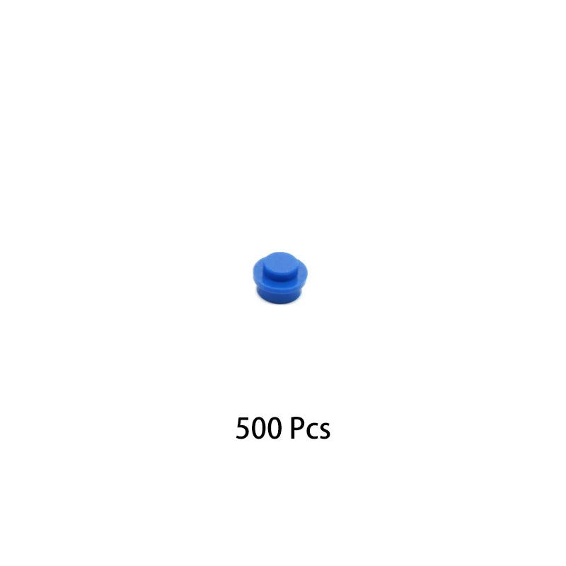 Universal Small Bricks 6141 Plate 1x1 Round Transparent Blue Brick Building Blocks Ocean Seascape Seawater Parts House DIY Toys