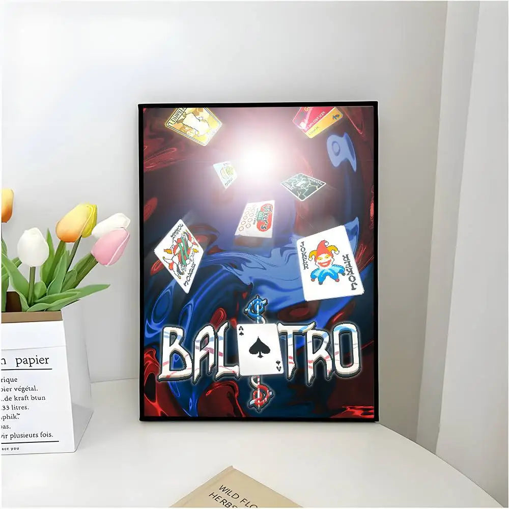 Poster B Balatro Dán Tường Tự Dính Chống Nước Quán Cà Phê