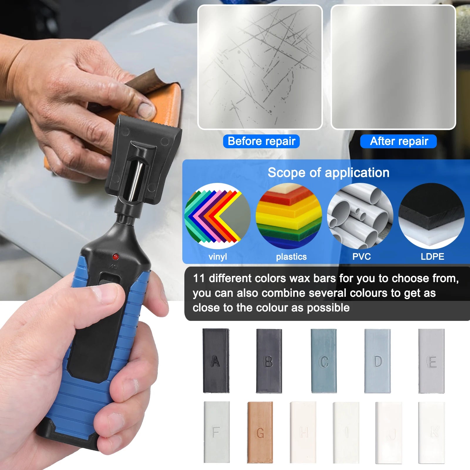 Bộ Dụng Cụ Sửa Chữa Gạch Men - Đầy Đủ & Tiện Lợi