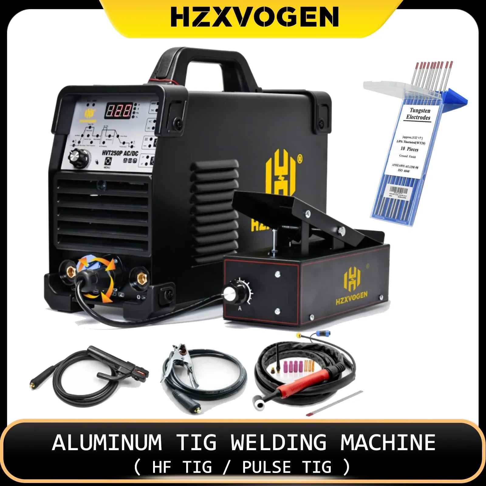 Máy Hàn Tig 4 Trong 1 HZXVOGEN 200A ACDC Pulse HVT250P