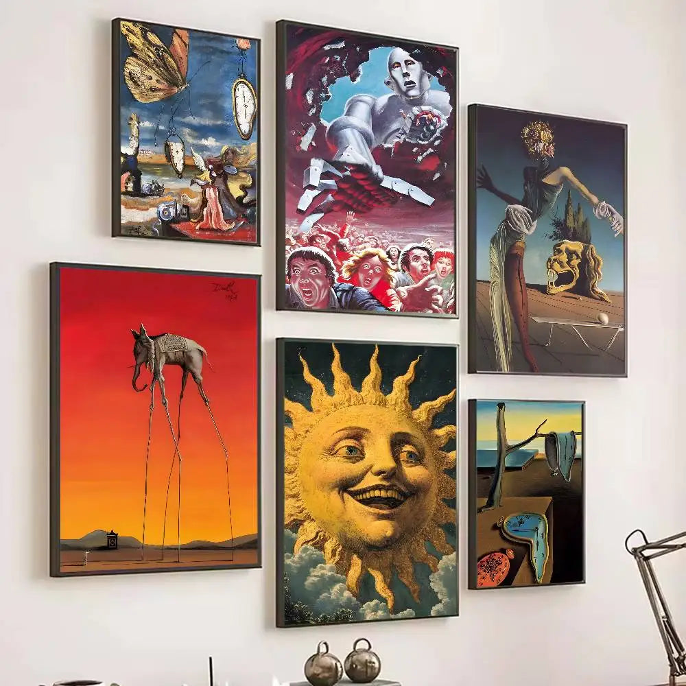 Tranh Surrealism Salvador Dali Poster Dan Tuong Chiu Nuoc