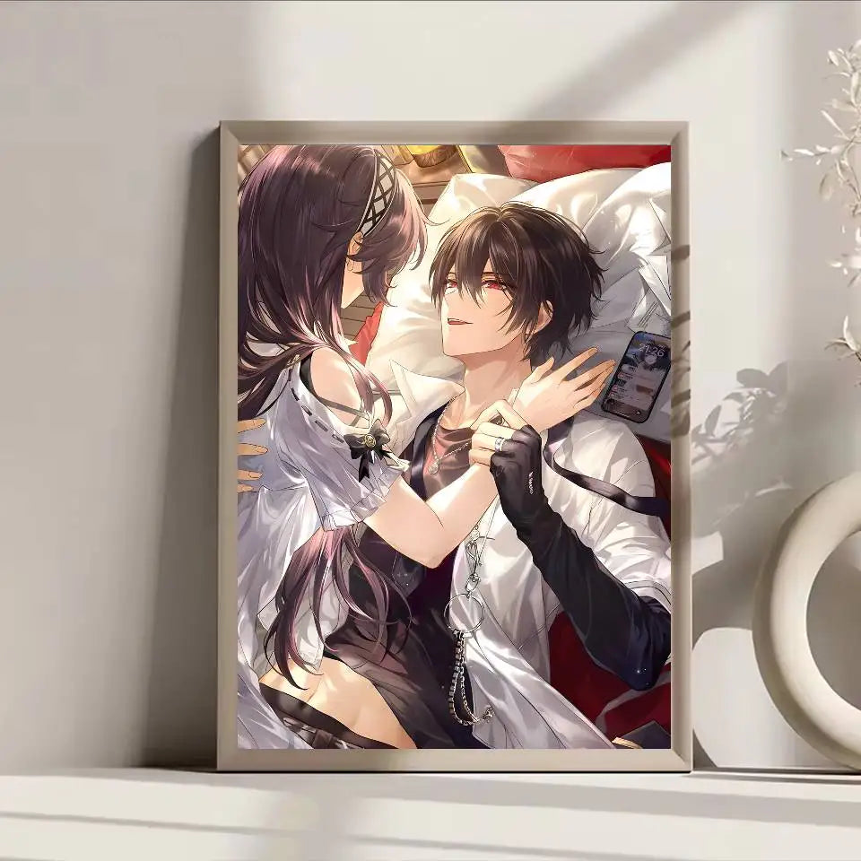 Poster Anime Vampire Knight Dán Tường Bền Nước Quán Cafe