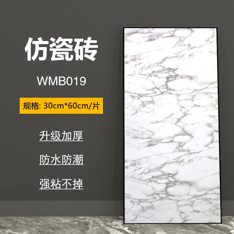 Dán Tường Giả Đá Marble Tự Dính Kháng Nước Phòng Tắm