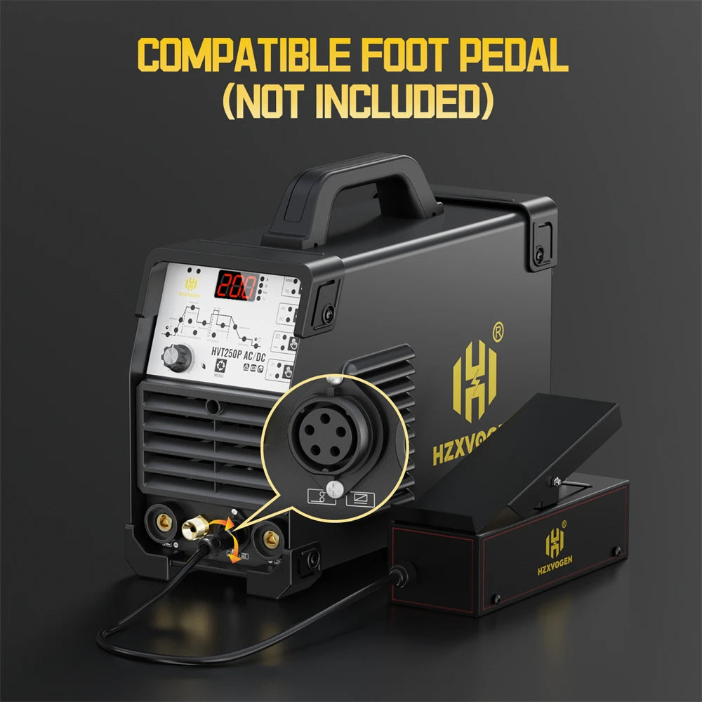 Máy Hàn TIG 6 Trong 1 HZXVOGEN 200A AC DC MMA IGBT 220V
