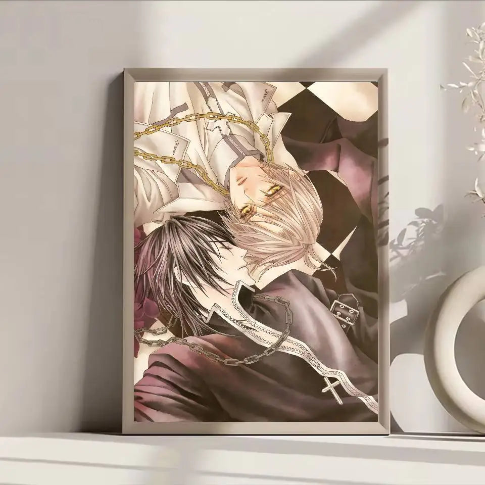 Poster Anime Vampire Knight Dán Tường Bền Nước Quán Cafe