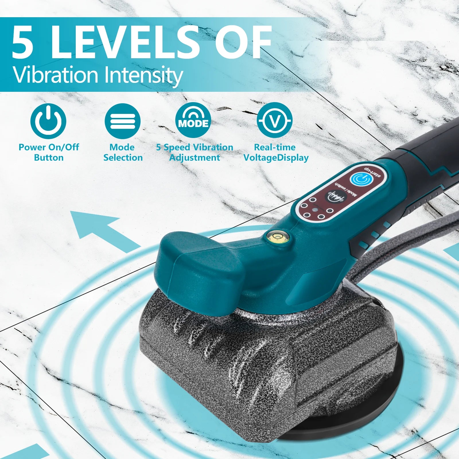 Máy Lát Gạch Dùng Pin Makita 18V 5 Tốc Độ Cân Bằng Rung