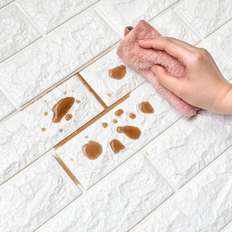 Bo 10 Mieng Dan Tuong 3D Self Adhesive Trang Tri Phong Khach