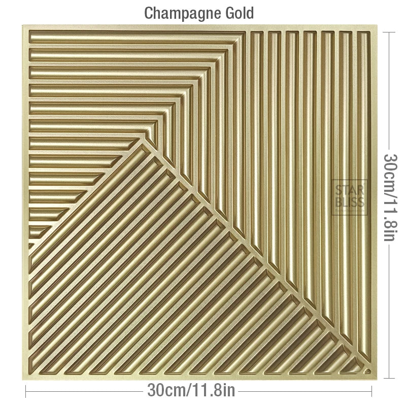 30x30cm 3D wall sticker decorative ceiling living room Wood grain wallpaper waterproof 3D Wall panel mold bathroom kitchen Hotel