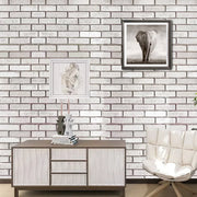 Waterproof Brick Texture Wall Panels, Retro Self-Adhesive Wallpaper for Kitchen Bathroom Cafe Peel & Stick Wall Covering