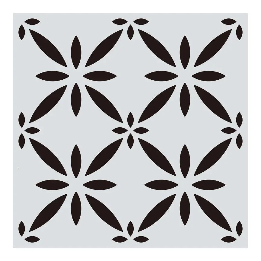 Khuon Stencil Mandala Geometric 30x30cm DIY Layering