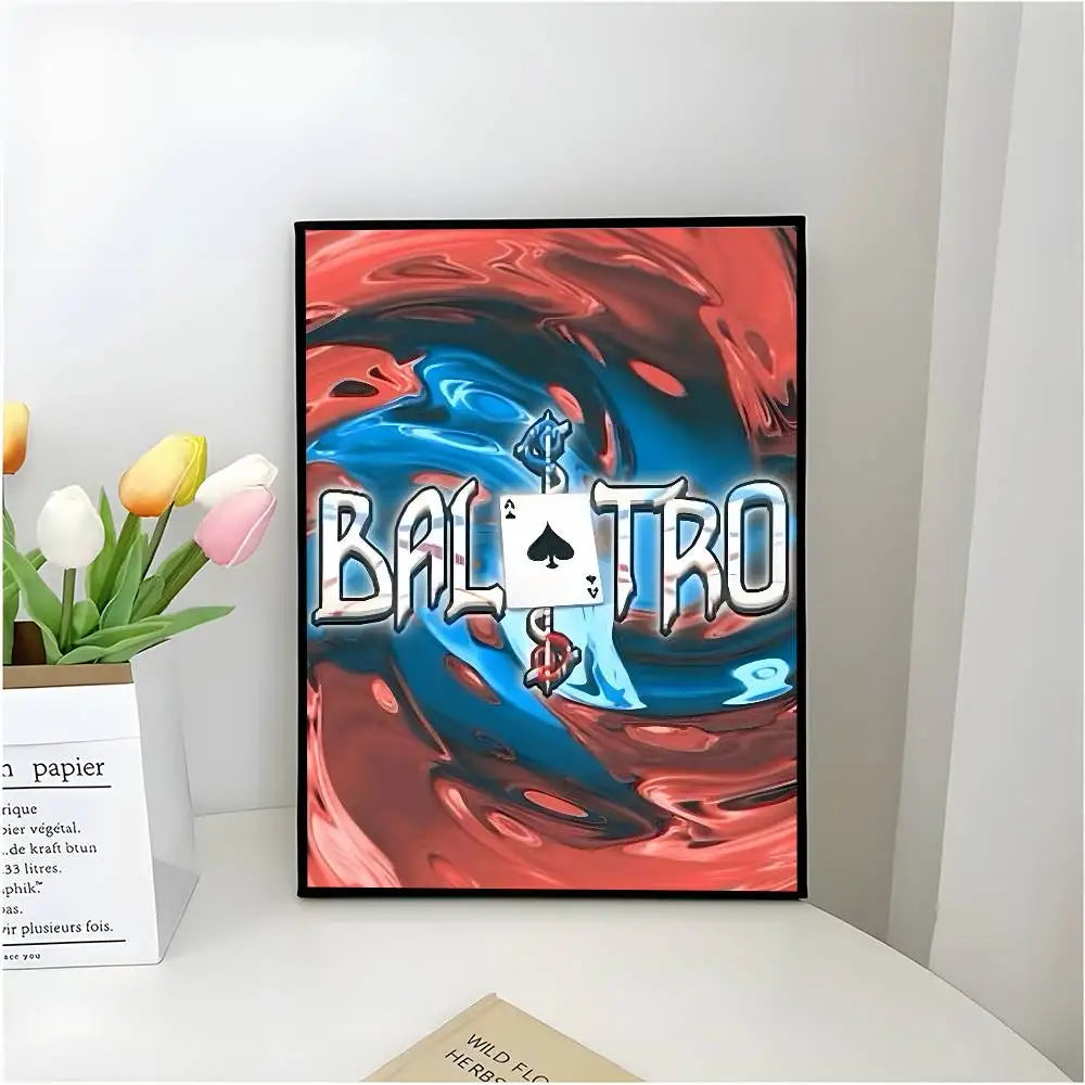 Poster B Balatro Dán Tường Tự Dính Chống Nước Quán Cà Phê