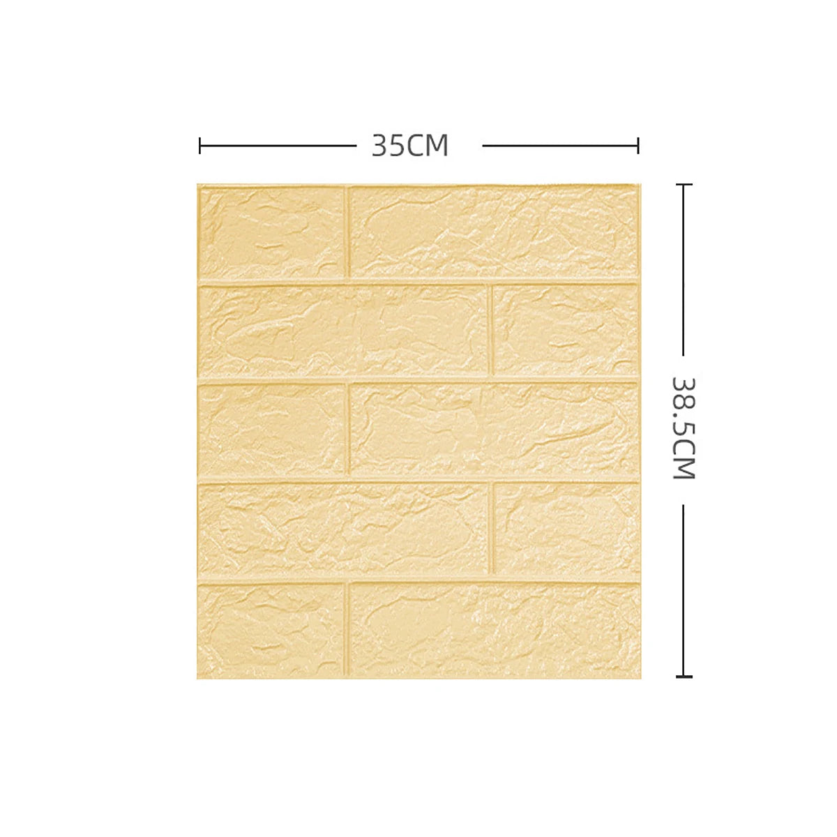 Dán Tường Gạch 3D Mô Phỏng 35x38.5 Cm 5 15 30 Miếng