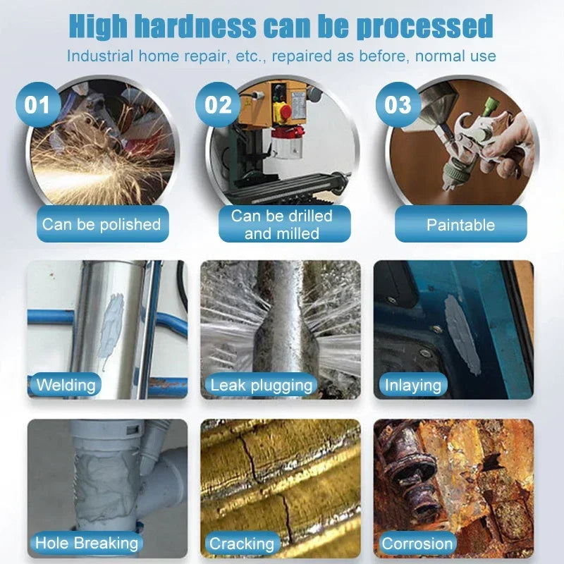 Keo Dán Kim Loại Chịu Nhiệt Cao Sửa Chữa Mối Hàn AB Glue