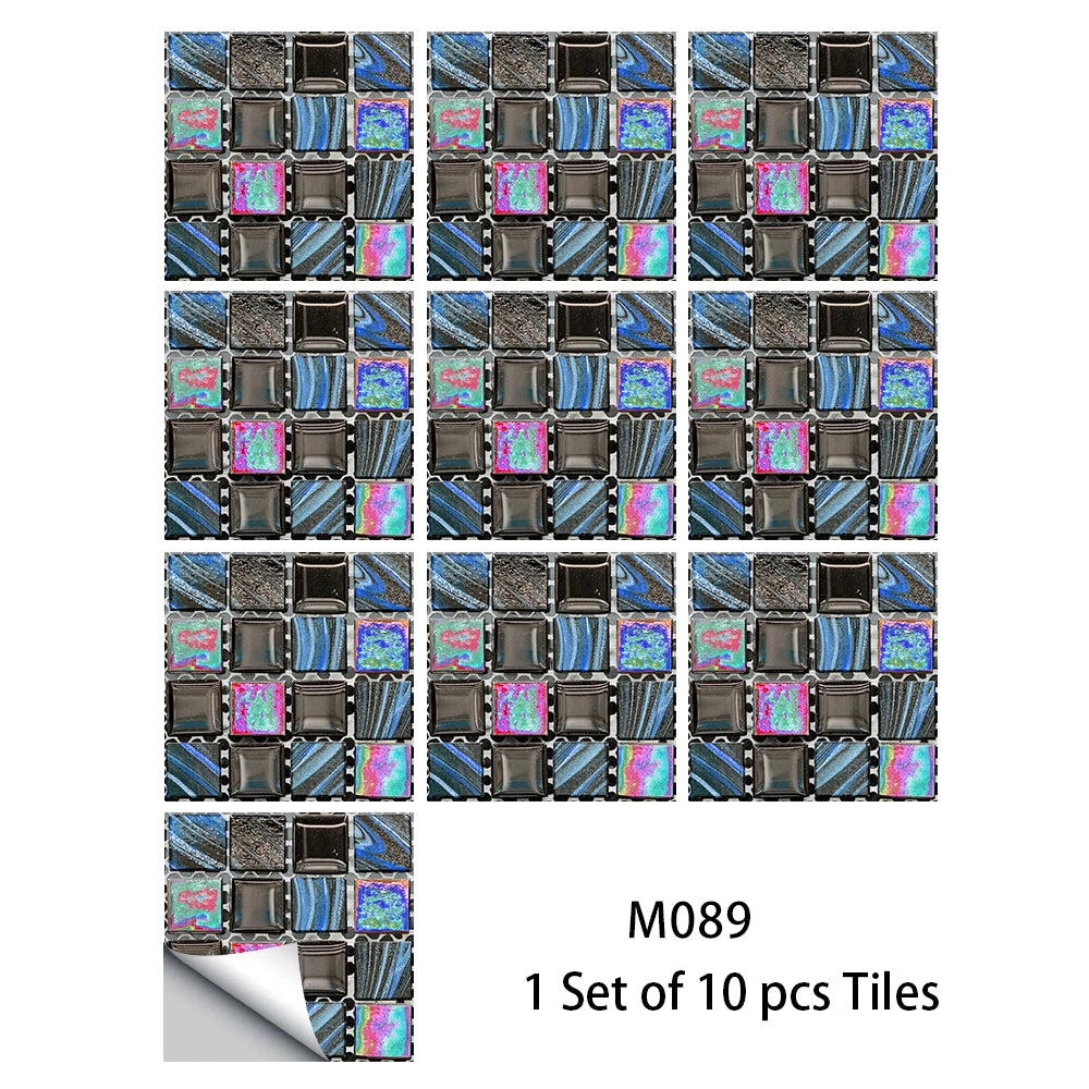 10 Miếng Dán Gạch Mosaic Bếp Và Phòng Tắm Chống Nước