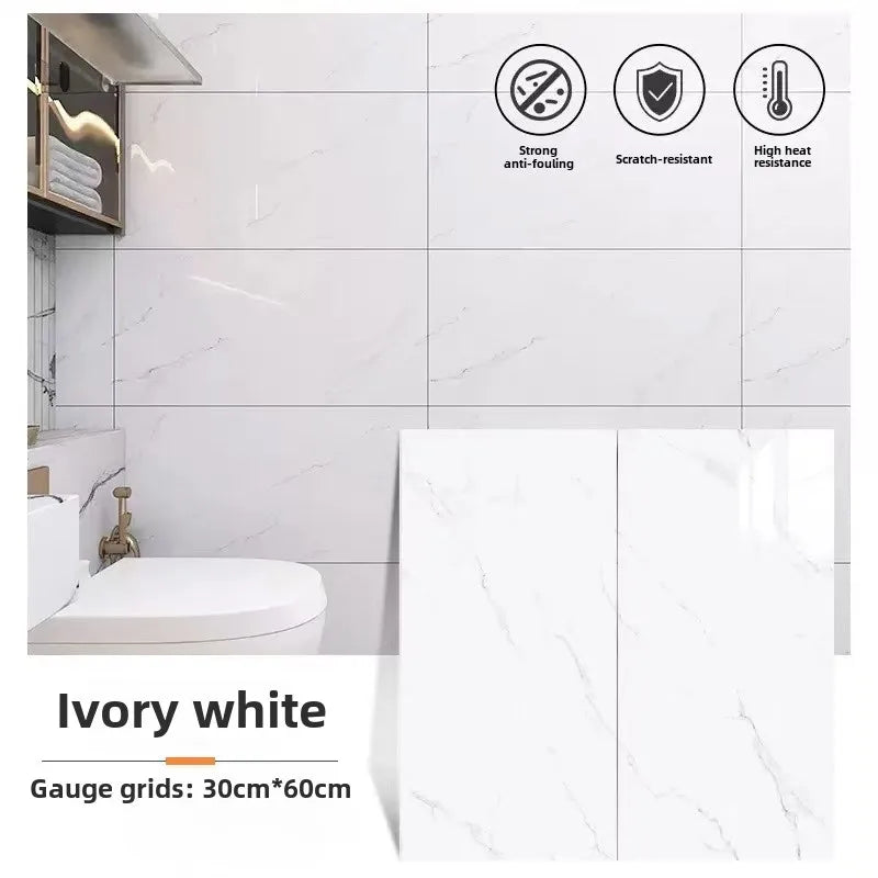Dán Gạch Trang Trí PVC Marble 30cm X 60cm Tường Phòng Tắm