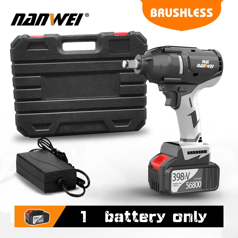 NANWEI Dụng Cụ Vặn Lốp Ô Tô Không Dây 21 V 600 Nm Dễ Dàng