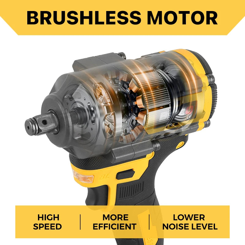 Súng Vặn Bu Lông Không Dây Brushless Hiệu Suất Cao 1800Nm
