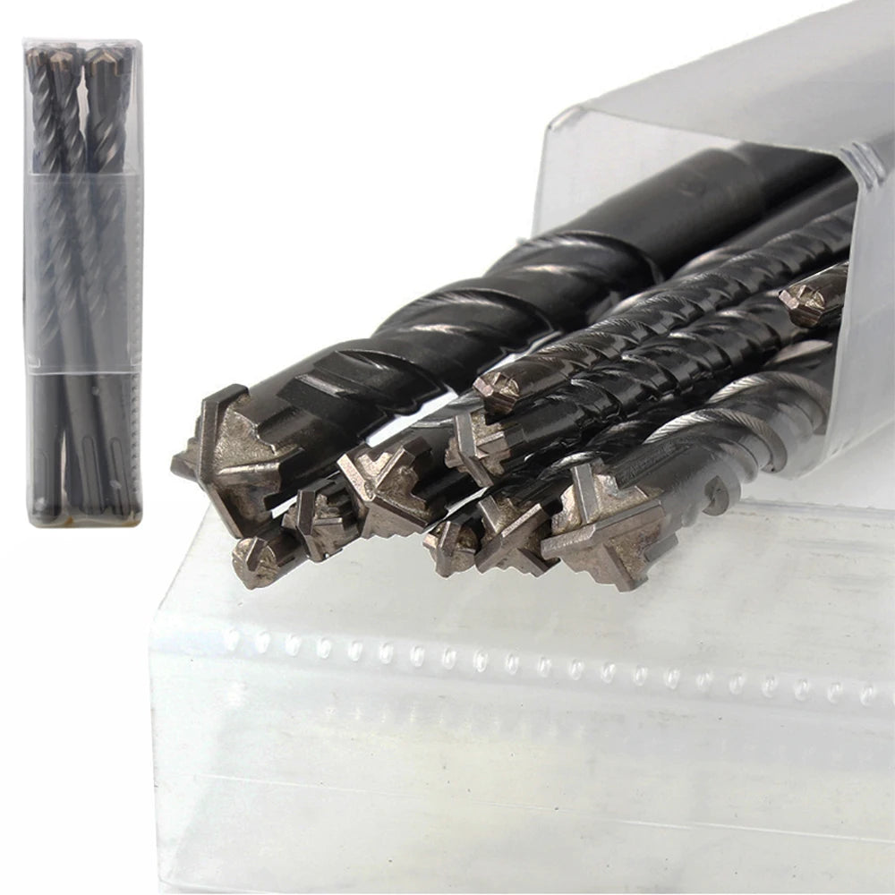 Bộ Mũi Khoan SDS Plus 160mm Cross Tip Cho Đục Bê Tông Đá