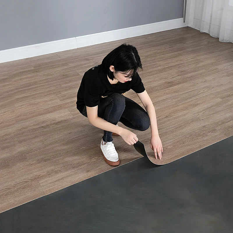 Dán Sàn Vân Gỗ XPE Foam Chống Thấm Tự Dính Phòng Khách