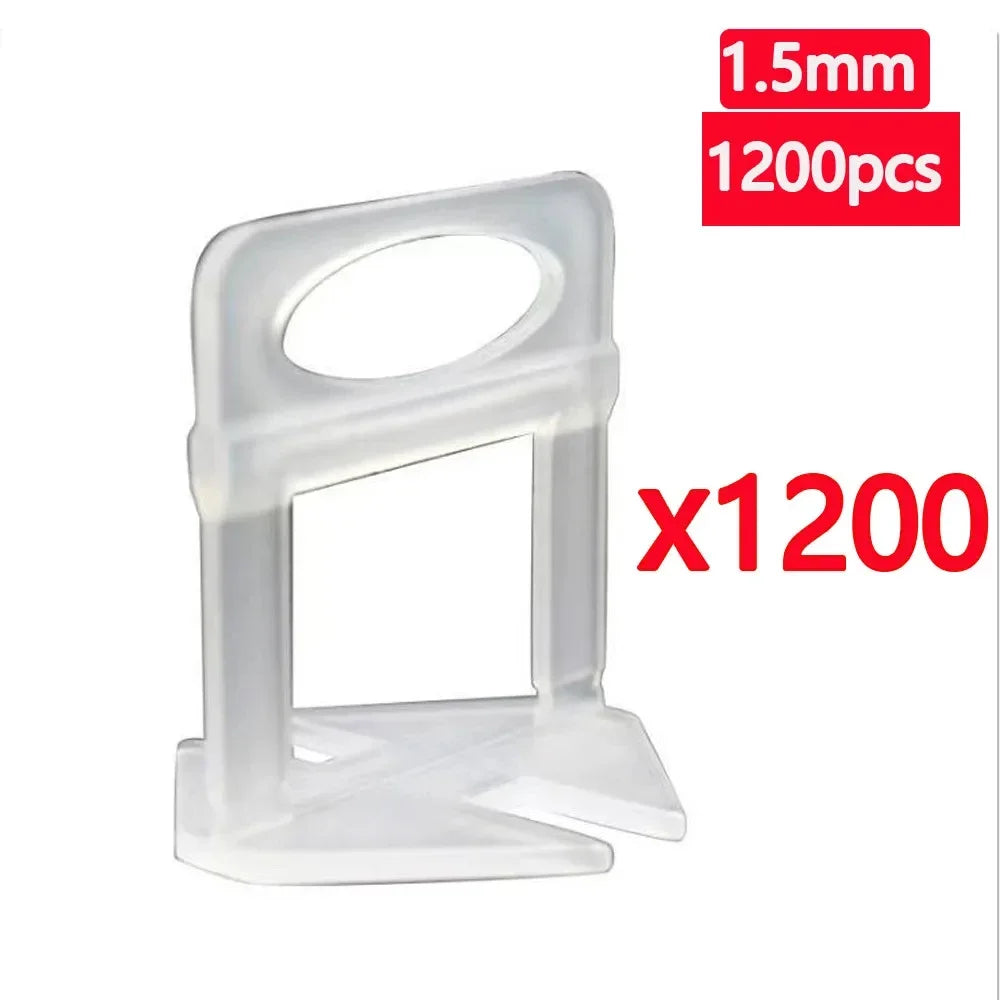 25-1200PCS Floor Tile Leveling System Clips Spacers Straps Tile Piler Wadge Ceramic Tile Laying Leveling Construction Tools