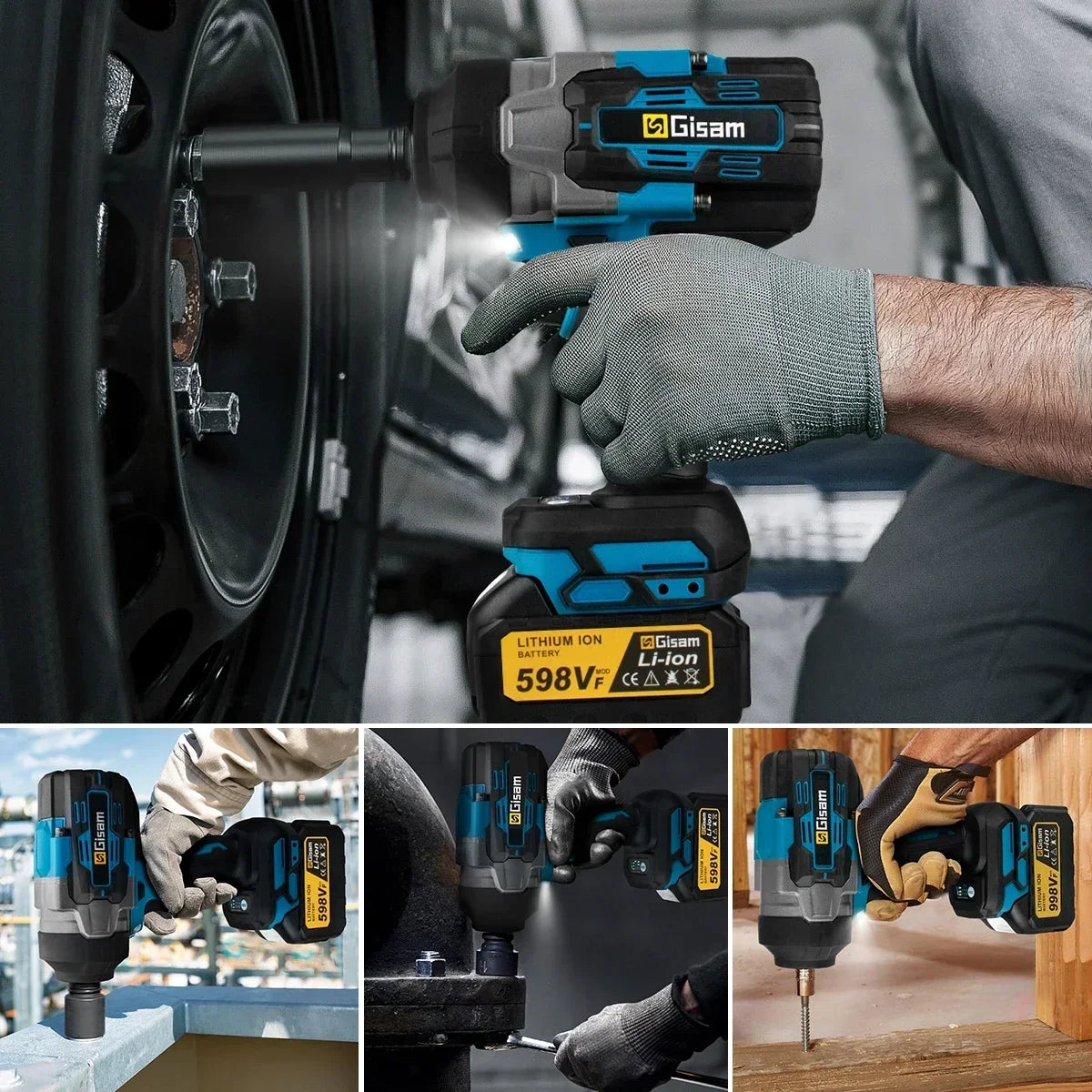 Gisam 2800NM Co Le Tac Dong Dien Khong Day Inch Makita 18V
