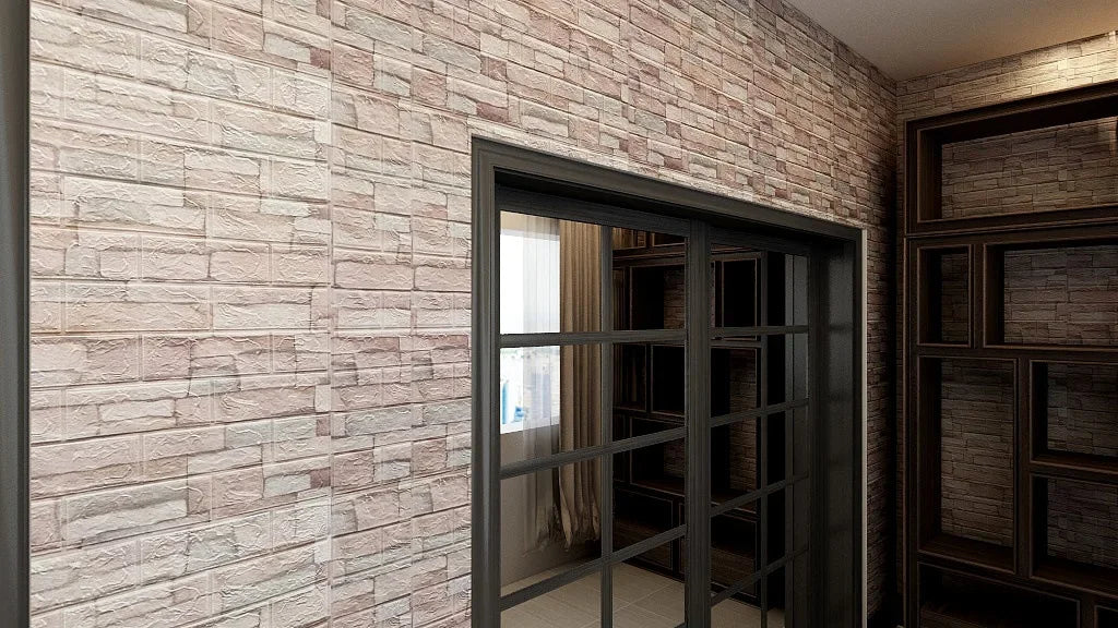 Bộ 10 Món Dán Tường 3D Dính Nước Phòng Khách 70X77CM